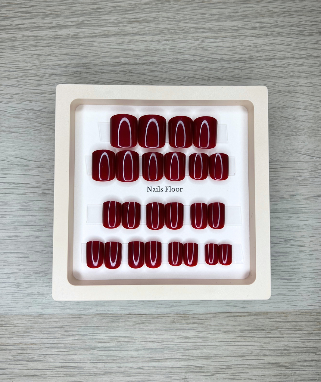 Faux Ongles Longs Carrés Noir Mat - Kit Avec Adhésifs - Marque Glam Up - Neuf Sous Blister